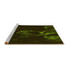 Sideview of Machine Washable Transitional Black Rug, wshpat469yw