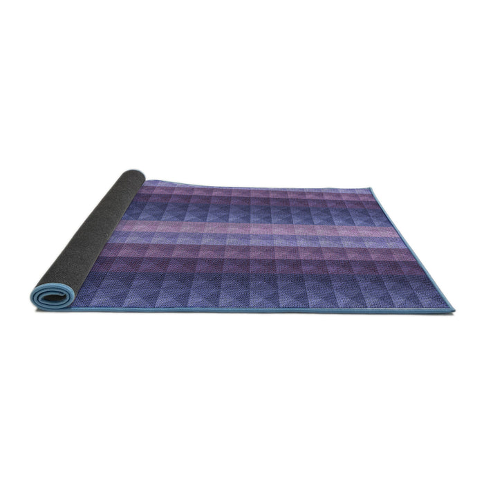 Patterned Deep Periwinkle Purple Rug, pat47blu