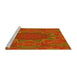 Sideview of Machine Washable Transitional Red Rug, wshpat470yw