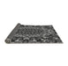 Thickness of Patterned Charcoal Black Rug, pat471gry