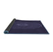 Thickness of Patterned Deep Periwinkle Purple Rug, pat472blu