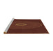 Sideview of Machine Washable Transitional Mahogany Brown Rug, wshpat472brn