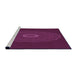 Sideview of Machine Washable Transitional Medium Violet Red Pink Rug, wshpat472pur