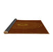 Thickness of Patterned Mahogany Brown Rug, pat472yw