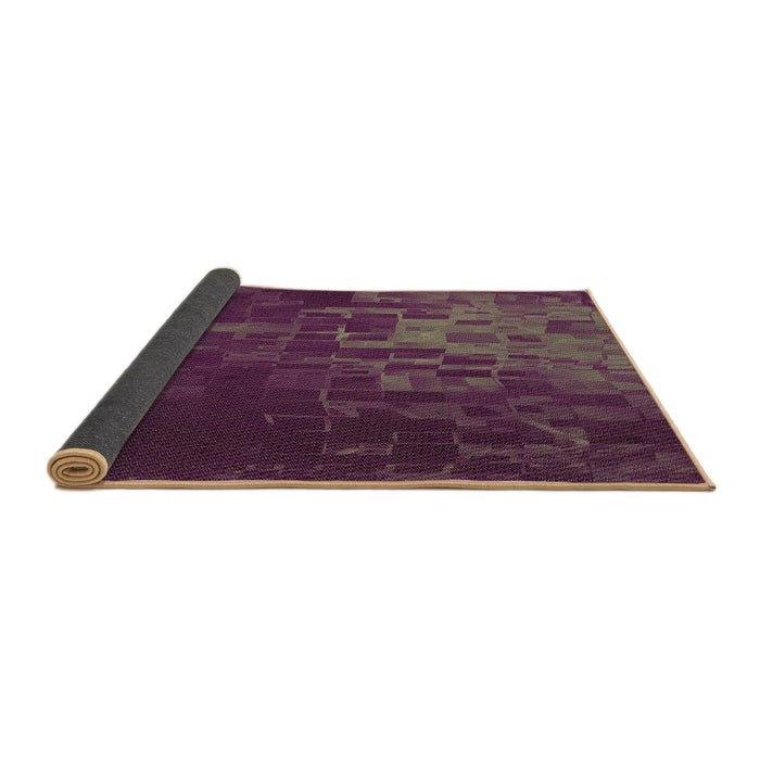 Thickness of Patterned Mauve Taupe Purple Rug, pat473brn