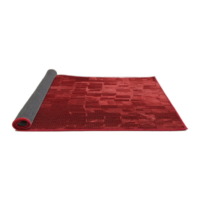 Thickness of Patterned Red Rug, pat473rd