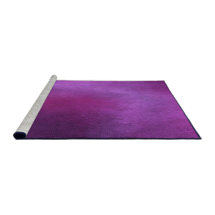 Sideview of Machine Washable Transitional Crimson Purple Rug, wshpat474pur