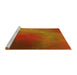 Sideview of Machine Washable Transitional Neon Orange Rug, wshpat474yw