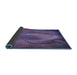 Thickness of Patterned Purple Rug, pat475blu