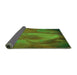 Thickness of Patterned Army Green Rug, pat475grn