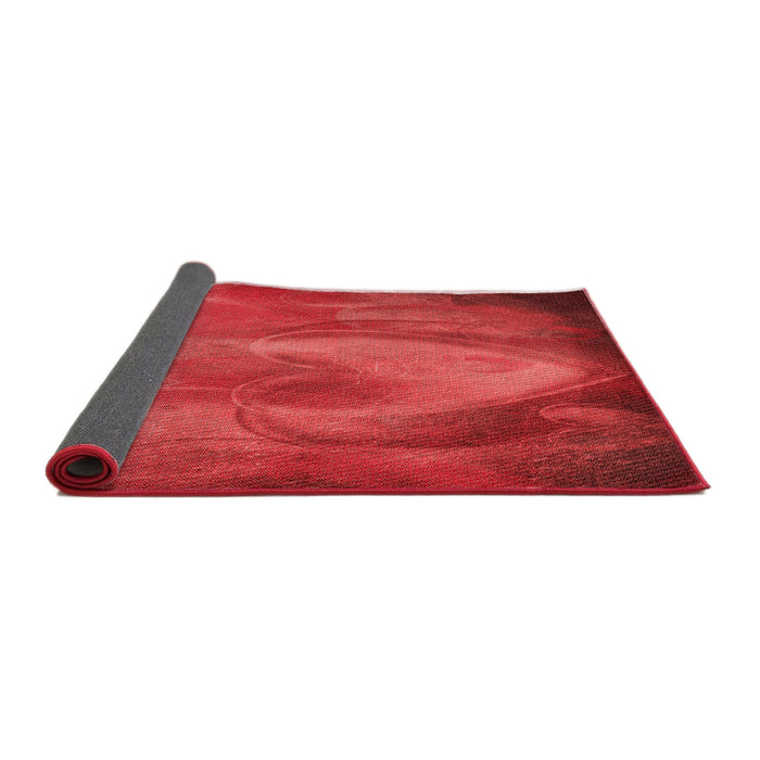 Thickness of Patterned Red Rug, pat475rd