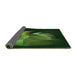 Thickness of Patterned Dark Lime Green Rug, pat477grn