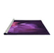 Sideview of Machine Washable Transitional Dark Orchid Purple Rug, wshpat477pur