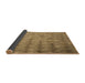 Thickness of Patterned Saddle Brown Rug, pat478brn