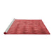 Sideview of Machine Washable Transitional Red Rug, wshpat478rd