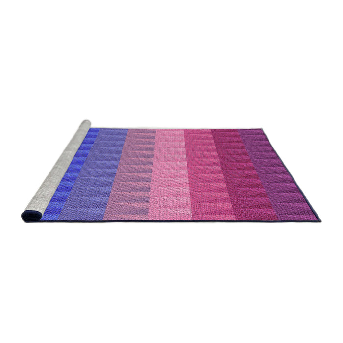 Machine Washable Transitional Purple Rug in a Bedroom, wshpat48pur