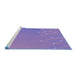 Sideview of Machine Washable Transitional Purple Violet Purple Rug, wshpat480blu