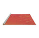 Sideview of Machine Washable Transitional Orange Red Orange Rug, wshpat480org