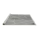 Sideview of Machine Washable Transitional Gray Rug, wshpat482gry