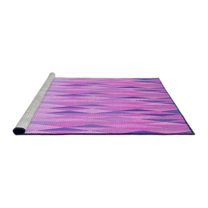 Sideview of Machine Washable Transitional Violet Purple Rug, wshpat483pur