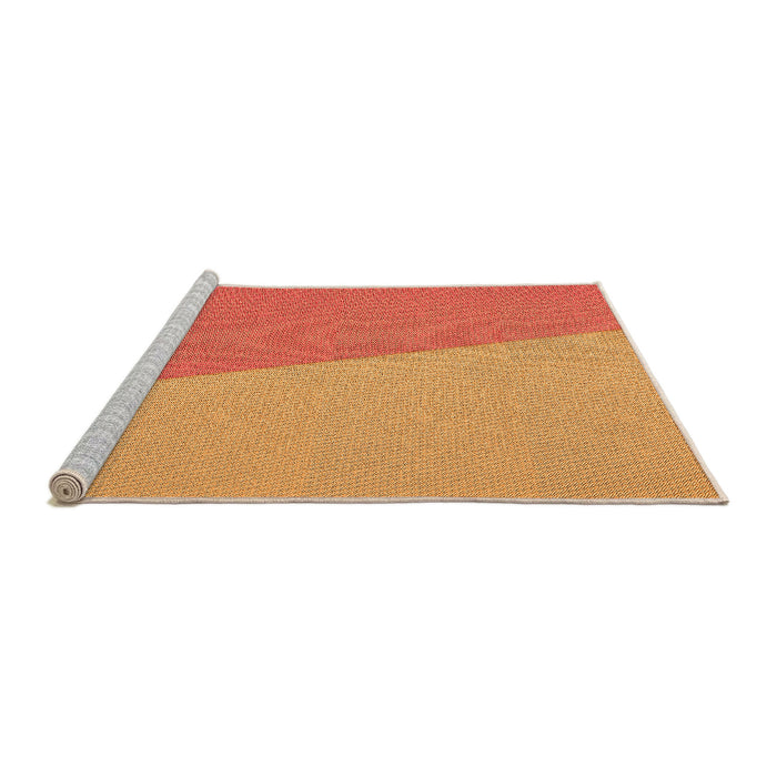 Sideview of Machine Washable Transitional Dark Orange Rug, wshpat485org