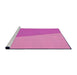 Sideview of Machine Washable Transitional Violet Purple Rug, wshpat485pur