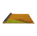 Thickness of Patterned Neon Orange Rug, pat486yw