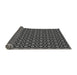 Thickness of Patterned Charcoal Black Rug, pat487gry