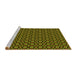Sideview of Machine Washable Transitional Pistachio Green Rug, wshpat487yw