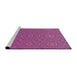 Sideview of Machine Washable Transitional Medium Violet Red Pink Rug, wshpat489pur