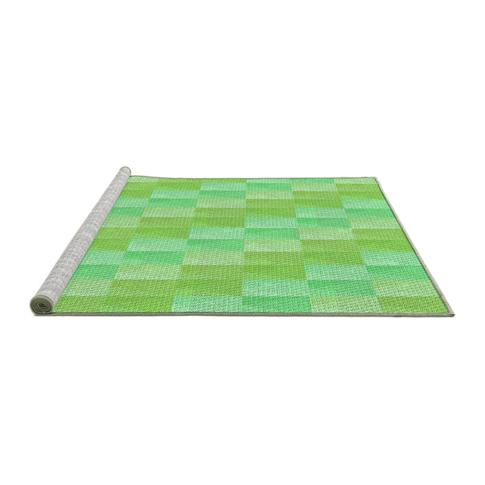 Machine Washable Transitional Green Rug in a Bedroom, wshpat49grn