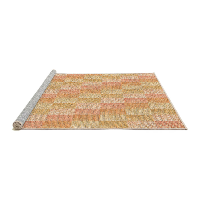 Machine Washable Transitional Orange Rug in a Bedroom, wshpat49org