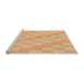 Machine Washable Transitional Orange Rug in a Bedroom, wshpat49org