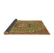 Thickness of Patterned Yellow Rug, pat491brn