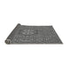 Thickness of Patterned Dark Gray Rug, pat491gry