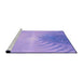 Sideview of Machine Washable Transitional Purple Rug, wshpat494pur