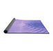 Thickness of Patterned Purple Rug, pat494pur