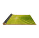 Thickness of Patterned Pistachio Green Rug, pat494yw