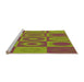 Sideview of Machine Washable Transitional Pistachio Green Rug, wshpat497org