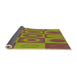 Thickness of Patterned Pistachio Green Rug, pat497org