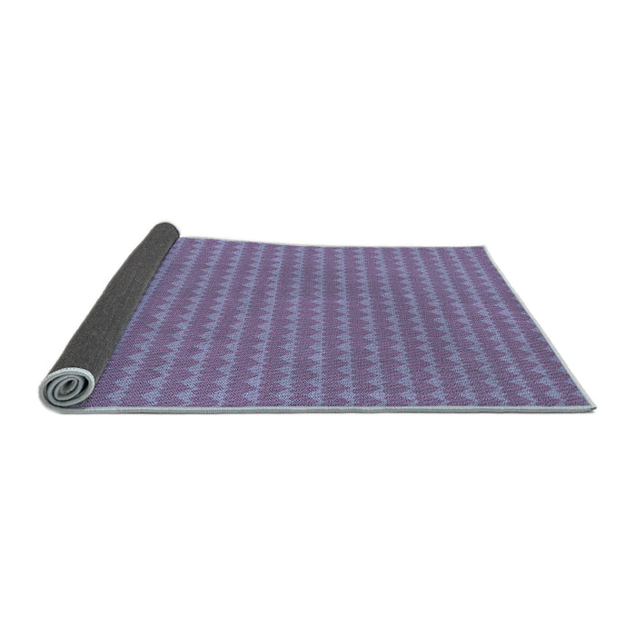 Thickness of Patterned Purple Mimosa Purple Rug, pat5lblu