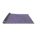 Thickness of Patterned Purple Mimosa Purple Rug, pat5lblu