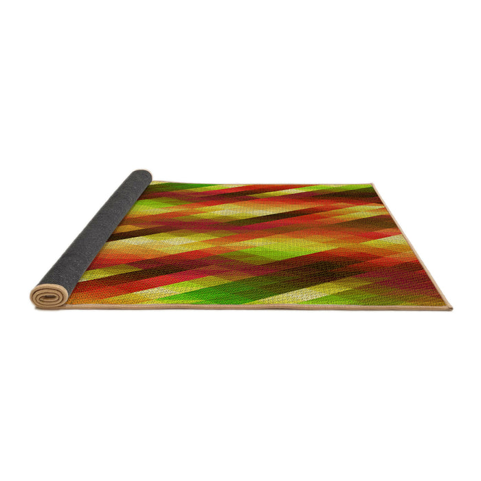 Thickness of Patterned Red Rug, pat50yw