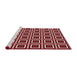 Sideview of Machine Washable Transitional Light Coral Pink Rug, wshpat501rd