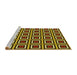 Sideview of Machine Washable Transitional Night Red Rug, wshpat501yw