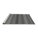 Sideview of Machine Washable Transitional Gunmetal Gray Rug, wshpat502gry