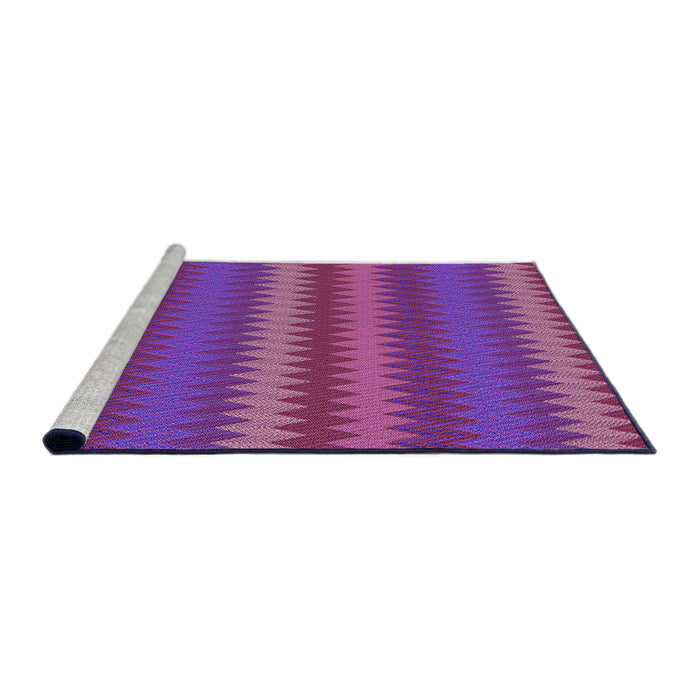 Sideview of Machine Washable Transitional Medium Violet Red Pink Rug, wshpat502pur