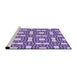 Sideview of Machine Washable Transitional Amethyst Purple Rug, wshpat505pur