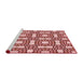 Sideview of Machine Washable Transitional Pastel Pink Rug, wshpat505rd