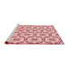 Sideview of Machine Washable Transitional Red Rug, wshpat506rd